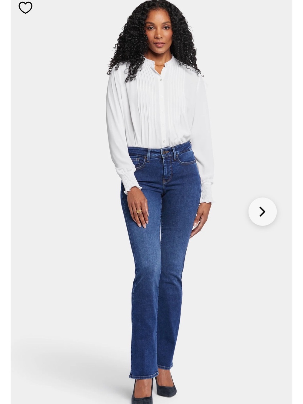 NYDJ Barbara Bootcut Jeans Dark Wash High Rise Slimming Stretch Denim